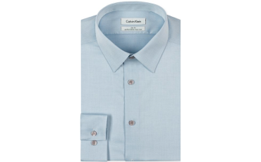 CK Slim-Fit Non-Iron Herringbone Point Collar Dress Shirt